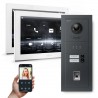GOLIATH Hybrid IP Türsprechanlage - App - Anthrazit - 2-Fam - 2x 10" Weiß- Fingerprint - 180°