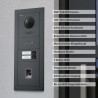 GOLIATH Hybrid IP Türsprechanlage - App - Anthrazit - 2-Fam - 2x 10" Weiß- Fingerprint - 180°