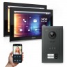 GOLIATH Hybrid IP Türsprechanlage - Anthrazit - 2-Fam - 2x 10" HD - 180°