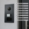 GOLIATH Hybrid IP Türsprechanlage mit Anthrazit - 2-Fam - 2x 10" HD - RFID - Unterputz - 180 Grad