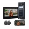 GOLIATH Basic 2-Draht BUS Türsprechanlage | FullHD | 7" Monitor | Schwarz | RFID & Keypad | Aufputz