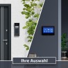 GOLIATH Basic 2-Draht BUS Türsprechanlage | FullHD | 7" Monitor | Schwarz | RFID & Keypad | Aufputz