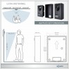 GOLIATH PRO IP Türsprechanlage - 1-Familienhaus - 2x 10 Zoll - Anthrazit - APP - 180° - Aufputz