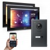 GOLIATH PRO IP Türsprechanlage mit App - 1-Familienhaus - 2x 10 Zoll- Unterputz - Anthrazit - 180°