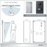 GOLIATH PRO IP Türsprechanlage mit App - 1-Familienhaus - 2x 10 Zoll- Unterputz - Anthrazit - 180°