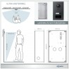 GOLIATH PRO IP Türsprechanlage - 1-Familienhaus - 2x 10 Zoll HD - RFID - Anthrazit -Unterputz -180°