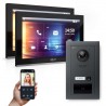 GOLIATH PRO IP Türsprechanlage - 1-Familienhaus - 2x 10 Zoll HD - Anthrazit- Unterputz - 180 Grad - RFID