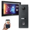 GOLIATH PRO IP Türsprechanlage -  1 Familienhaus – 10 Zoll HD- Fingerprint - Anthrazit - Unterputz - 180°