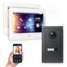 GOLIATH PRO IP Türsprechanlage mit App - 1-Familienhaus - 2x 7 Zoll-  Unterputz- Anthrazit -180°
