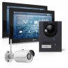 GOLIATH Hybrid IP Video Sprechanlage - App - Anthrazit - 1-Familie - 2x 10 Zoll - Unterputz - 180° Kamera